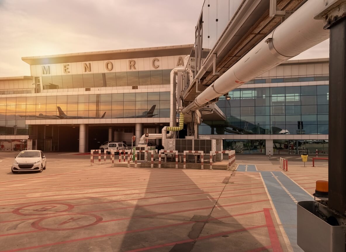 Zone de récupération des bagages à l'Aéroport Minorque